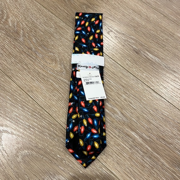 Knotty & Nice “Naughty, Nice, I Tried” Festive Lights Tie - Picture 3 of 4